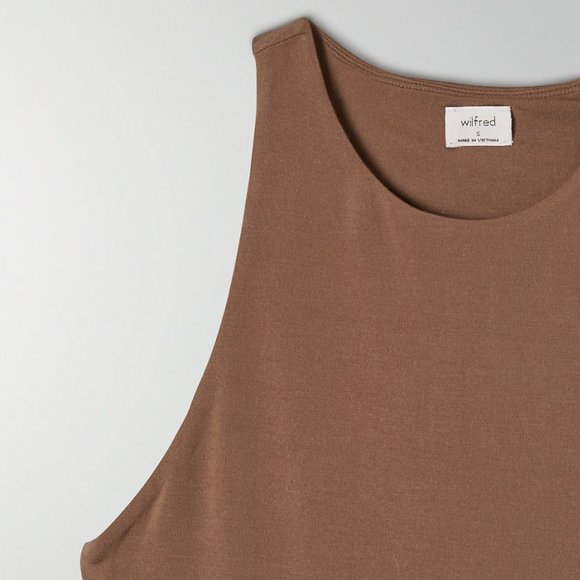 ARITZIA Wilfred Vacay Bodysuit in Shitake - Picture 2 of 9